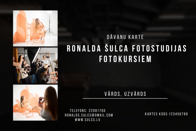 Fotokursiem. Elektroniska vai drukāta aploksnē.