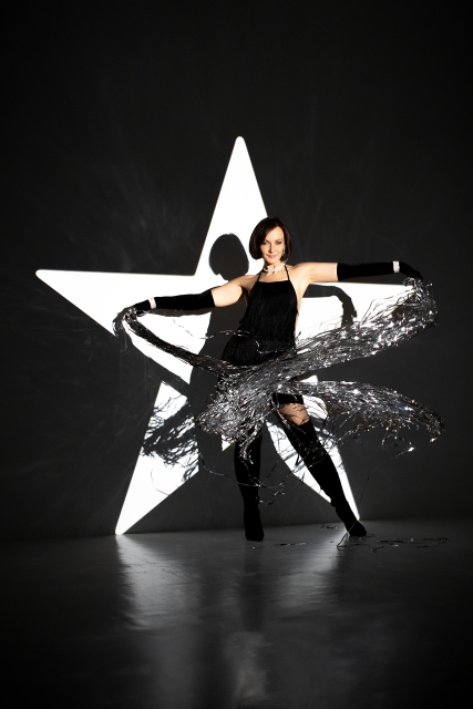 Fotosesija ar Zvaigžņu šablona gaismu